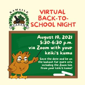 Virtual Back-To-School Night